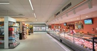 Foto del interior de uno de los supermercados