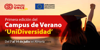 Cartel del campamento de verano en Almería