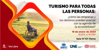 Cartel de la jornada en Fitur