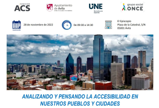 Imagen del cartel de la Jornada de Fundación ONCE en Ávila