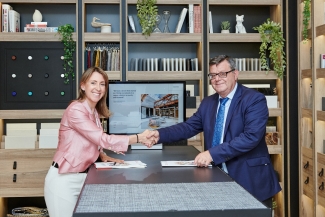 Fotografía de los firmantes del acuerdo