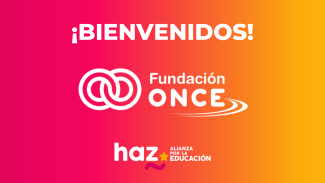 Creatividad de la adhesión de Fundación ONCE a HAZ
