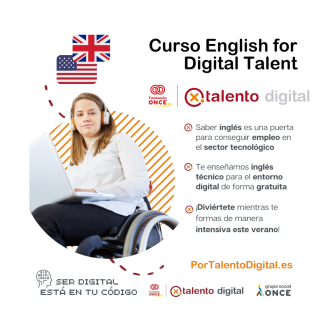 Creatividad de los cursos 'Por Talento Digital' de Fundación ONCE