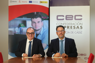 Momento de la firma del convenio