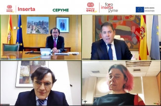 Captura de pantalla de los asistentes a la jornada