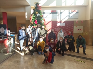 Foto de grupo de los alumnos en una actividad realizada durante el curso