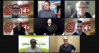 Captura de pantalla en la que se ve un mosaico formado por algunos de los intervinientes