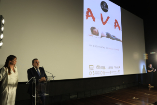 Fotografía de la presentación del documental 'AVA'