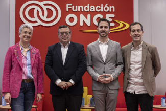 Foto de la apertura de la jornada en la sede de Fundación ONCE