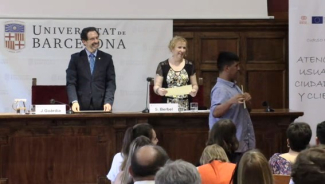 Fotografía de la entrega de diplomas en la Universidad de Barcelona el curso pasado