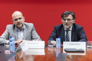 Foto del acto de firma del acuerdo en la sede de Fundación ONCE