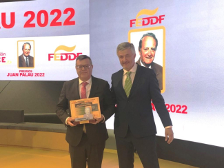 Fotografía Premio Juan Palau 2022 a José Luis Martçínez Donoso, director general de Fundación ONCE