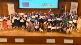 Fotografía de la entrega de diplomas en la UPM el pasado curso