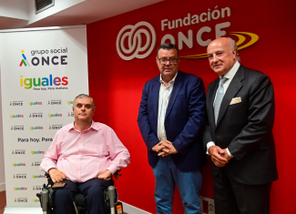 Foto del acto celebrado en la sede de Fundación ONCE