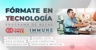 Foto creatividad del programa de Becas F.ONCE e IMMUNE