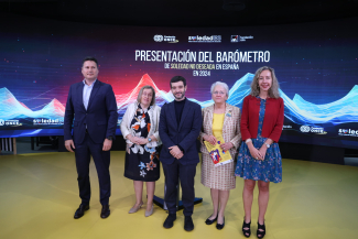 Foto de familia de la presentación en Por Talento Digital de Fundacón ONCE