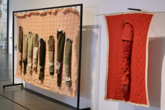 Foto de las obras expuestas en la Bienal de Fundación ONCE