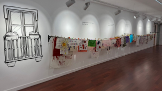 Foto de la exposición en la sala Cambio de Sentido de Fundación ONCE