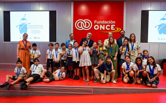 Foto de los ganadores de la Iniciativa Volvo en Fundación ONCE