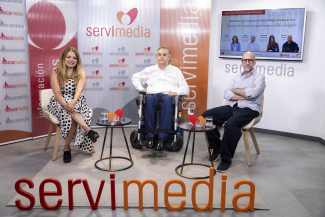 Foto de la presentación de la Bienal de Fundación ONCE en Servimedia