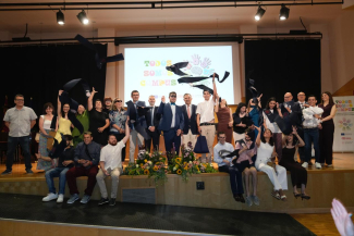 Foto del acto de graduación en la Universidad de Murcia