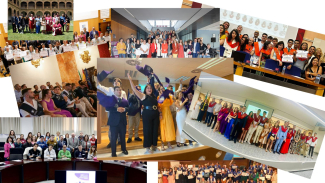 Foto de algunas de las graduaciones de la pasada edición