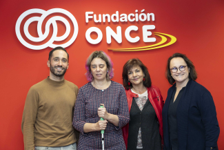 Fotografía de la visita de NACE a la sede de Fundación ONCE