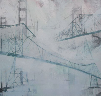 Imagen de una de las obras de Ofelia Ontiveros en la exposición de Fundación ONCE