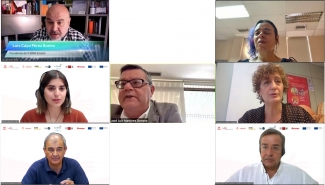 Captura de la pantalla de los asistentes al webinar