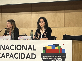 Fotografía con la participación de ANECA en el Congreso Universidad y Discapacidad