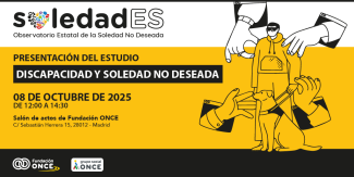 Creatividad de la presentación del estudio Soledad y Discapacidad