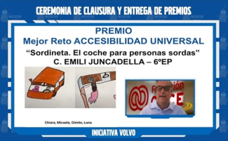 Imagen de la entrega de F.ONCE al Mejor reto en Accesibilidad Universal
