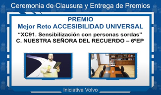Captura de imagen del proyecto ganador en Accesibilidad Universal