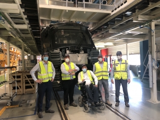Imagen de la visita a las instalaciones de Alstom en Barcelona