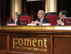 Foto de la mesa de presentación de a jornada del Foro Inserta