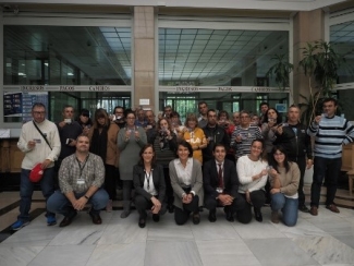 Foto de los alumnos en su visita