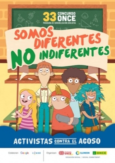 Cartel del Concurso Escolar de la ONCE y su Fundación