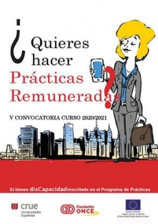 Cartel de las Becas CRE de Fundación ONCE