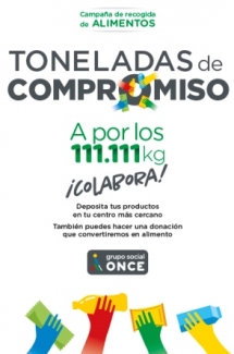 Cartel anunciando la campaña de recogida de alimentos