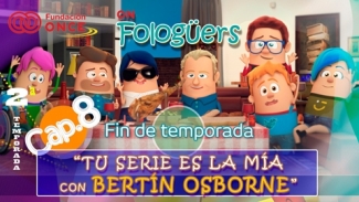 Cartela del capítulo en la que salen los protagonistas junto a Bertín OSborne