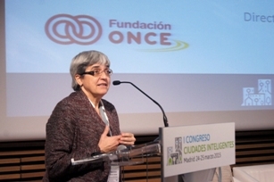 Foto de Fefa Alvarez durante su intervención