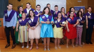 Foto de los alumnos tras la graduación