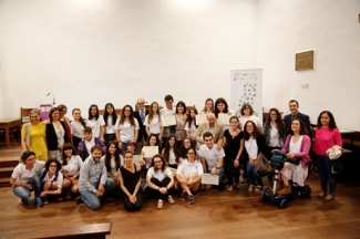 Foto con los alumnos