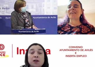 pantallazo de las personas que han participado en la presentaciòn del convenio