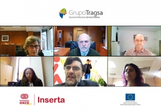 pantallazo de las personas que han participado en el encuentro online