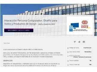 Imagen con información del curso