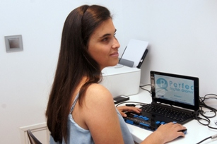 Foto de la becada Belén González