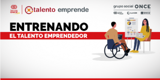 Creatividad anunciando el ciclo de talleres de Fundación ONCE