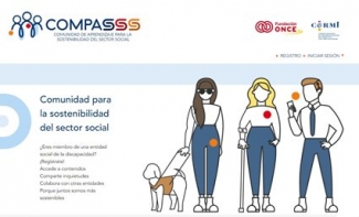 Pantallazo de la web de Compasss