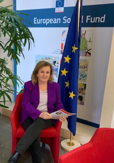 Fotografía de Maria Iglesia, Jefa de Unidad de la Dirección General de Empleo, Asuntos Sociales e Inclusión de la Comisión Europea